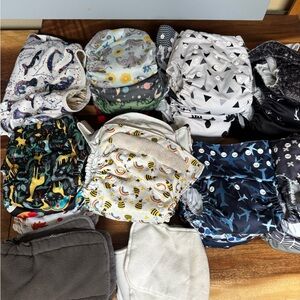 Colorful Kids Cloth Diapers Set